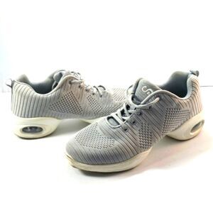 Slow Man Women's Jazz Dance Shoes Lace-Up Athletic Sneakers Womans 11.5 Grey....